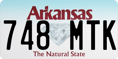 AR license plate 748MTK