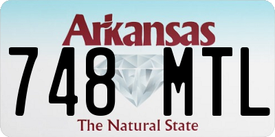 AR license plate 748MTL