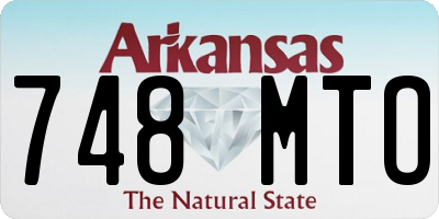 AR license plate 748MTO