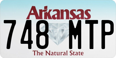 AR license plate 748MTP