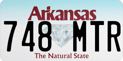 AR license plate 748MTR