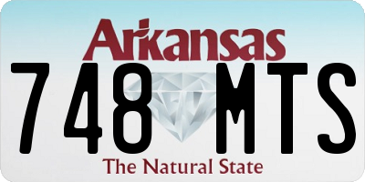 AR license plate 748MTS
