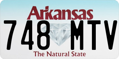 AR license plate 748MTV