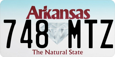 AR license plate 748MTZ