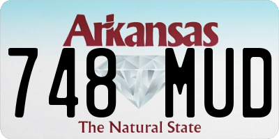 AR license plate 748MUD