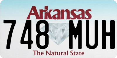 AR license plate 748MUH