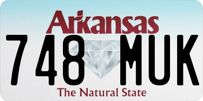 AR license plate 748MUK