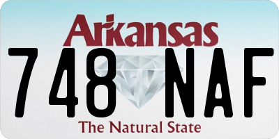 AR license plate 748NAF