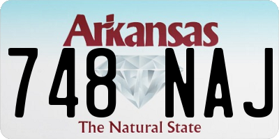 AR license plate 748NAJ