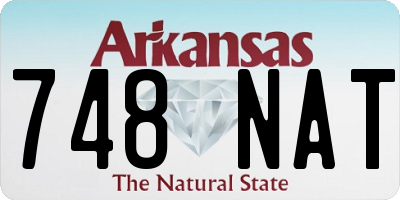 AR license plate 748NAT