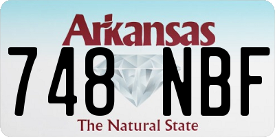 AR license plate 748NBF