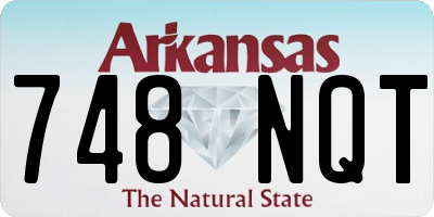 AR license plate 748NQT