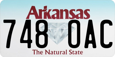 AR license plate 748OAC
