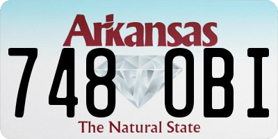 AR license plate 748OBI