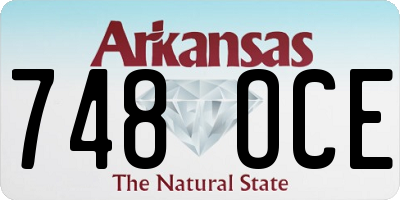 AR license plate 748OCE