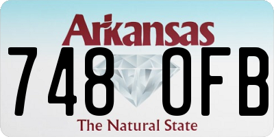 AR license plate 748OFB