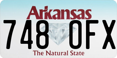 AR license plate 748OFX