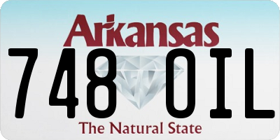 AR license plate 748OIL