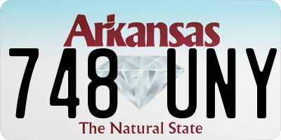 AR license plate 748UNY