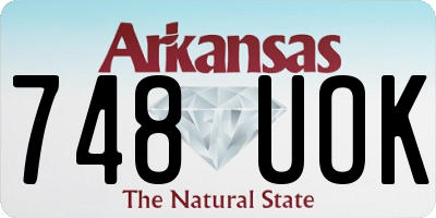 AR license plate 748UOK