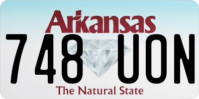 AR license plate 748UON