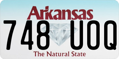 AR license plate 748UOQ