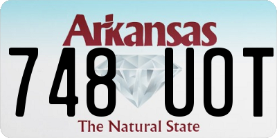 AR license plate 748UOT