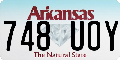AR license plate 748UOY