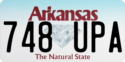 AR license plate 748UPA