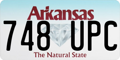 AR license plate 748UPC