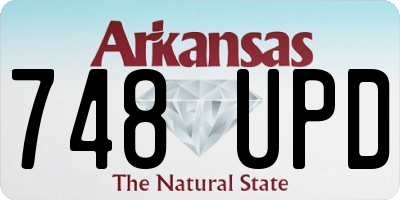 AR license plate 748UPD