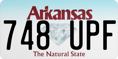AR license plate 748UPF