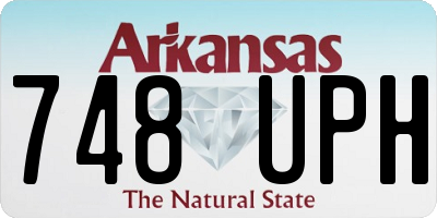 AR license plate 748UPH