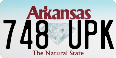 AR license plate 748UPK
