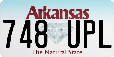 AR license plate 748UPL