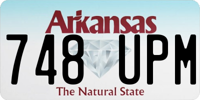 AR license plate 748UPM