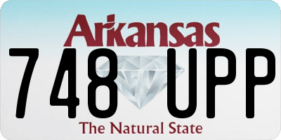 AR license plate 748UPP