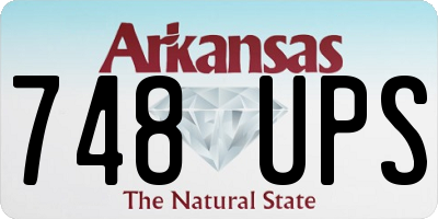 AR license plate 748UPS