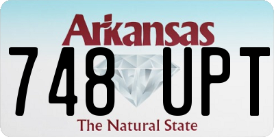AR license plate 748UPT