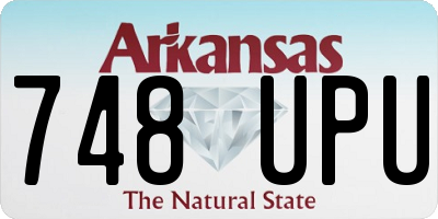 AR license plate 748UPU