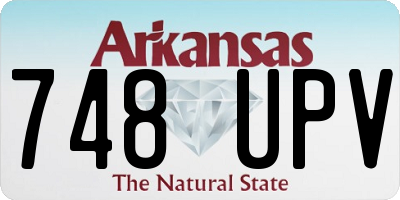 AR license plate 748UPV
