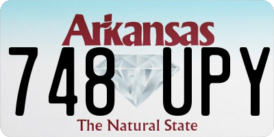 AR license plate 748UPY