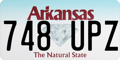 AR license plate 748UPZ