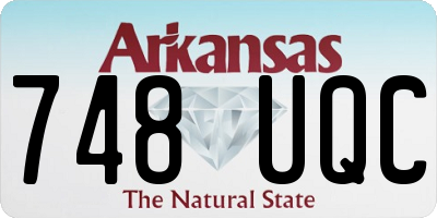 AR license plate 748UQC