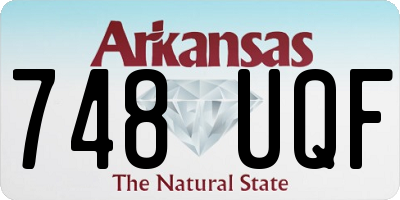 AR license plate 748UQF