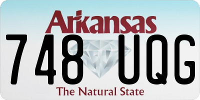 AR license plate 748UQG