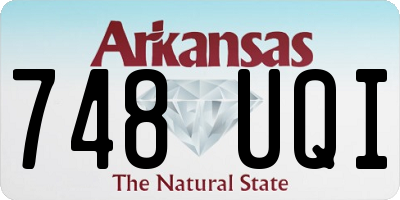 AR license plate 748UQI