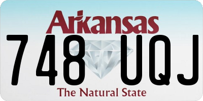 AR license plate 748UQJ