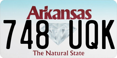 AR license plate 748UQK