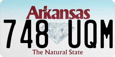 AR license plate 748UQM